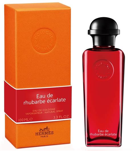 hermes eau de rhubarbe ecarlate edc 100ml gift set|hermes rhubarb sample.